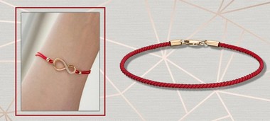 Браслеты красная нить с золотом – стильный оберег