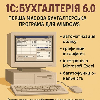 Еволюція 1С:Бухгалтерія 6.0 ? Перша масова бухгалтерська програма для Windows