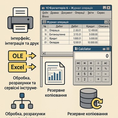 Огляд можливостей та функцій 1С:Бухгалтерія 6 для Windows