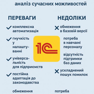 Переваги та недоліки ведення бухгалтерського обліку в 1С: аналіз сучасних можливостей
