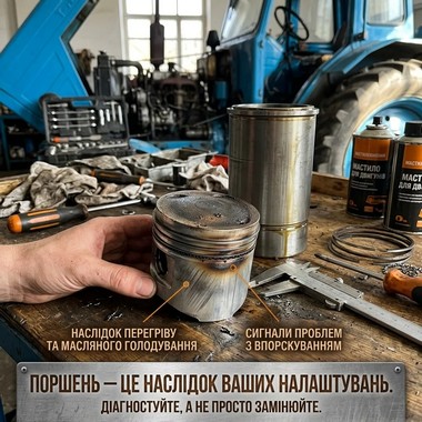 Поршнева група Т-40 як показник загального стану двигуна Д-144