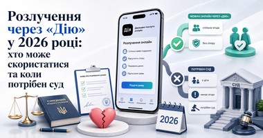 Розлучення через «Дію» у 2026 році: хто може скористатися та коли потрібен суд