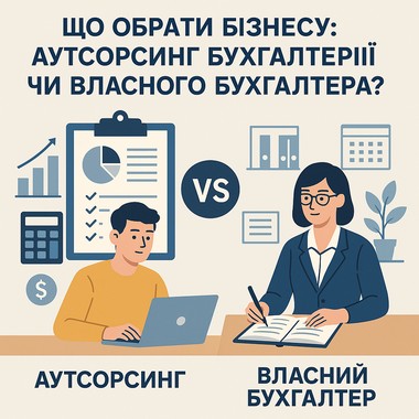 Що обрати бізнесу: аутсорсинг бухгалтерії чи власного бухгалтера?