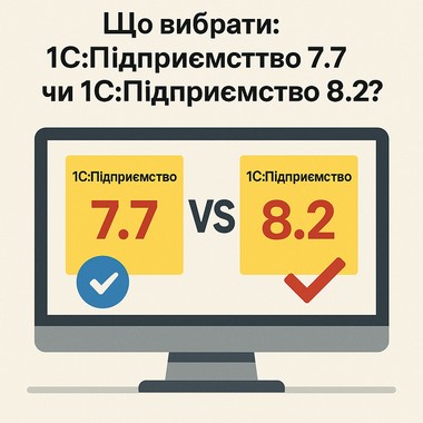 Що вибрати: 1С:Підприємство 7.7 чи 1С:Підприємство 8.2? Порівняння можливостей і перспективи