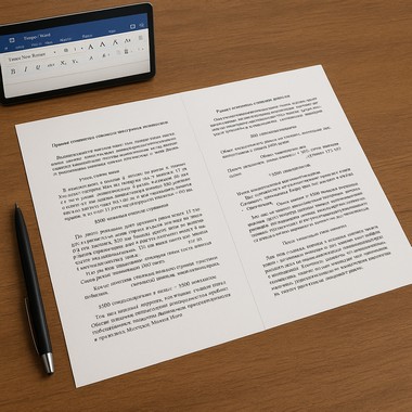 ������� �������� ���������� �� ���� ��������� ������� A4: ������ � ������������