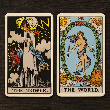 Вежа і Світ - дві сторони трансформації у Таро
