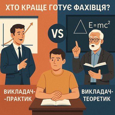 Викладач-практик vs викладач-теоретик: хто краще готує фахівця?
