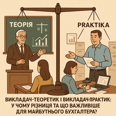 Викладач-теоретик і викладач-практик: у чому різниця та що важливіше для майбутнього бухгалтера?