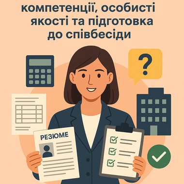 Як успішно отримати роботу бухгалтера: компетенції, особисті якості та підготовка до співбесіди