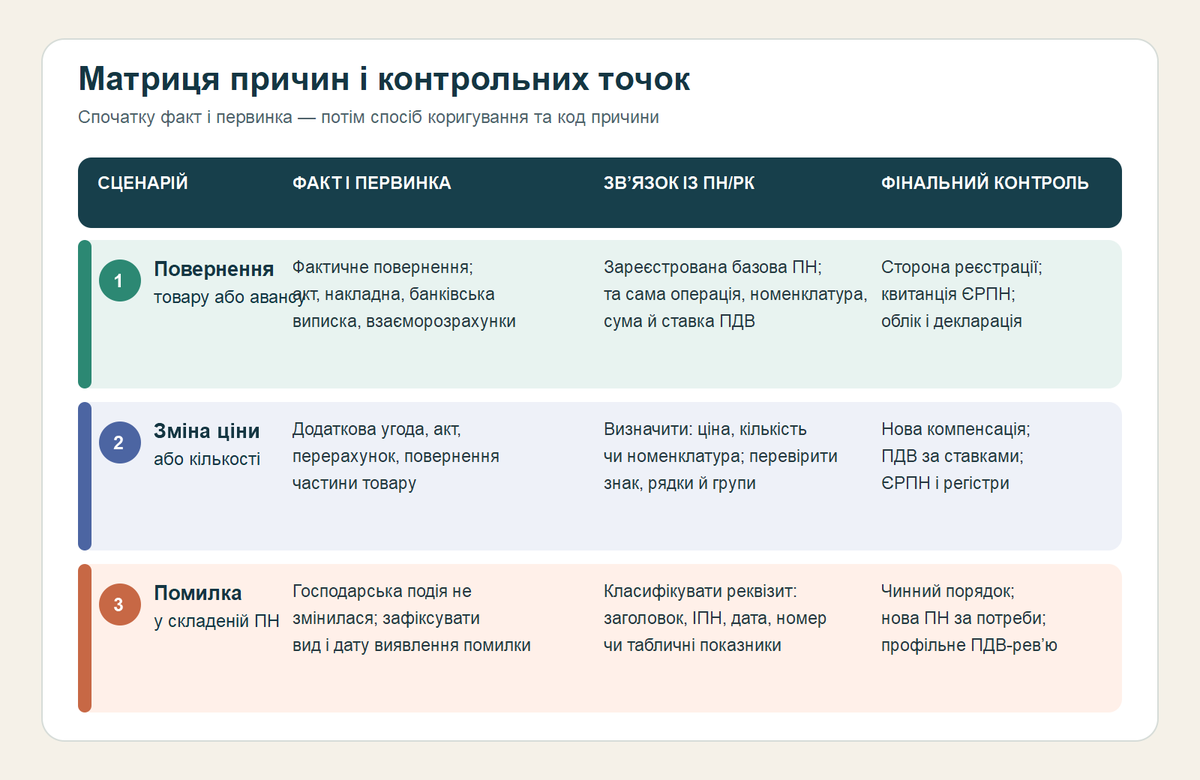 Три сценарії розрахунку коригування ПДВ