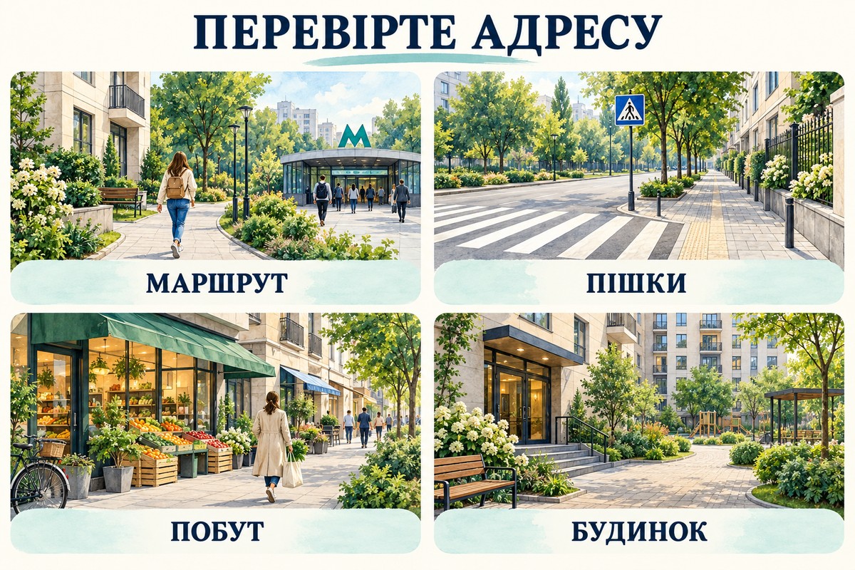 Пам’ятка перевірки адреси перед переїздом: маршрут, шлях пішки, побут і будинок